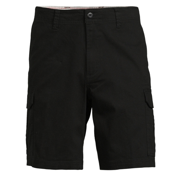George Mens Cargo Shorts Black Soot Size 42 10.5” Inseam At the Knee NWT - Picture 1 of 8